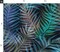 Jewel Tone Palm Tropical Foliage Rainforest Summer Purple Blue Green Large Scale Custom Printed Fabric by Spoonflower Various Fabrics by the Yard or Fat Quarter